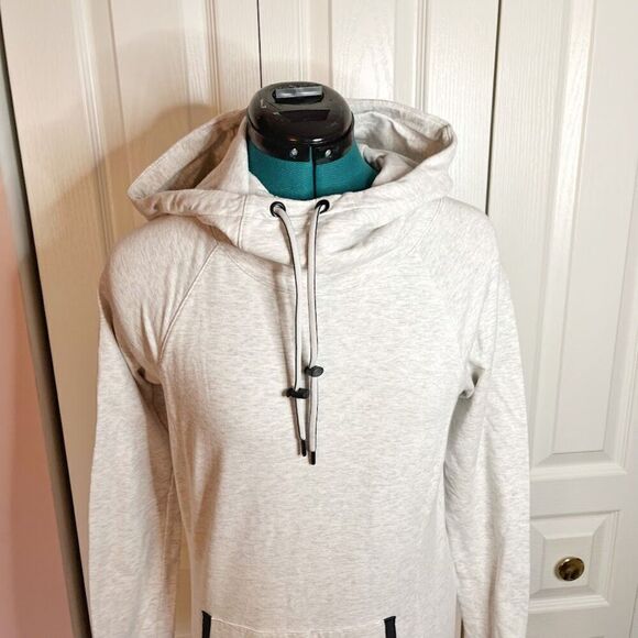 Athleta Sentry Cowlneck Stretch Hoodie Athletic Pullover Sweatshirt Jacket - Picture 6 of 14